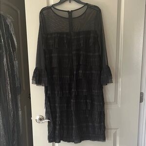 R and M Richard’s. Elegant Black Tiered Dress